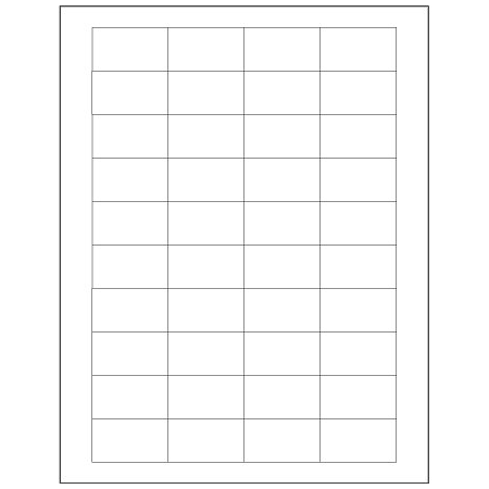 Bsc Preferred 1 3/4 x 1'' White Rectangle Laser Labels, 4000PK BUY00030105